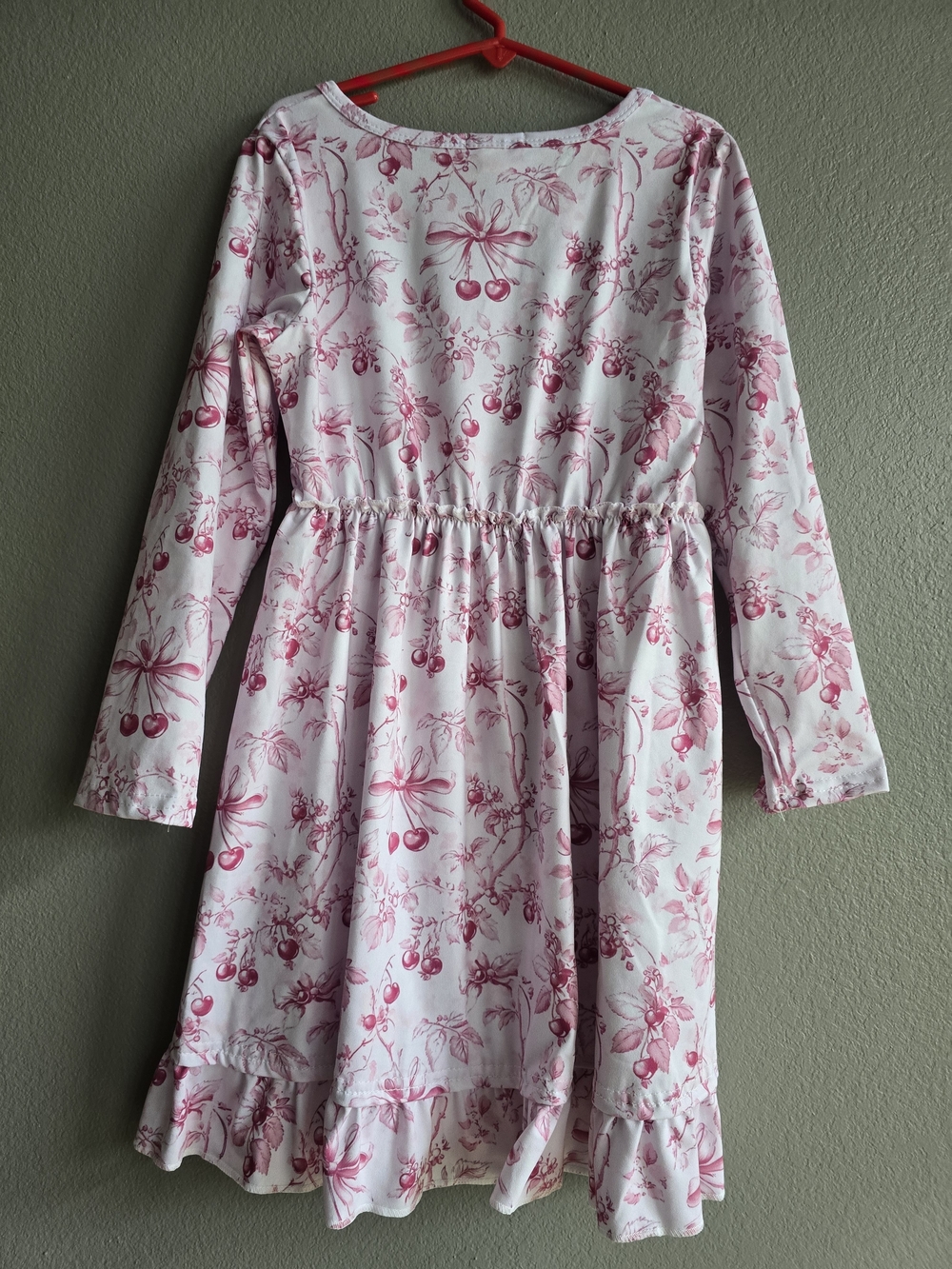 ππ NWT Clover Cottage Cherry Toile Dress | Size 7/8 ππ - Picture 2 of 4